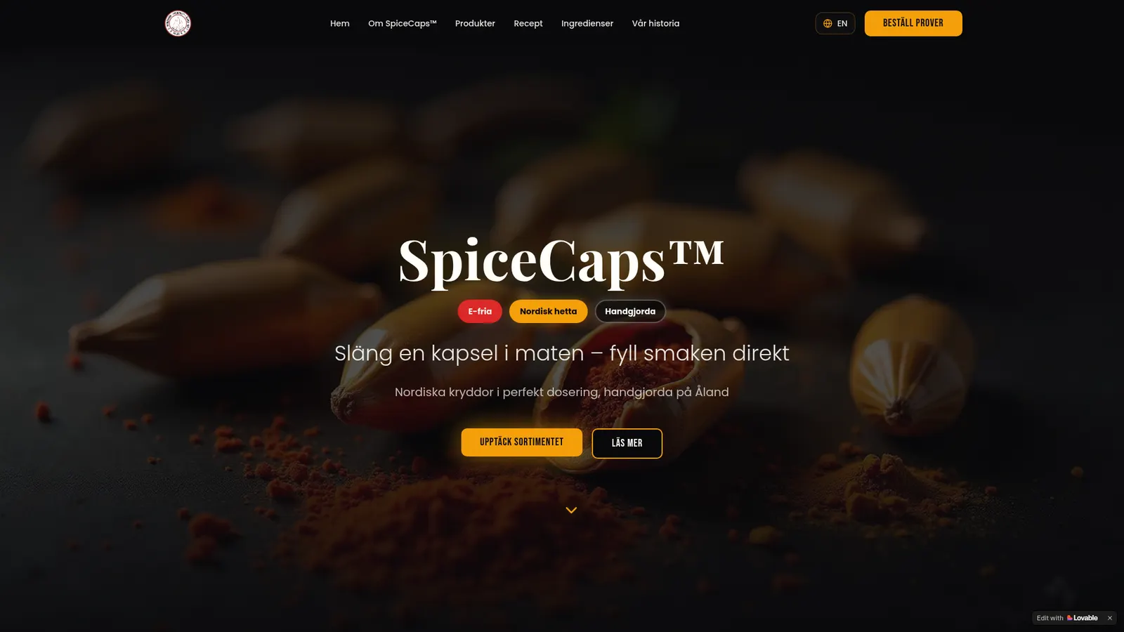FredChill™ SpiceCaps — Produktlansering